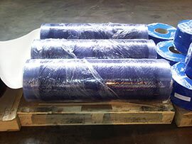 Flexible PVC sheet on the roll